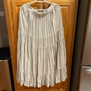 American Eagle Outfitters Light Grayish Lavender A-Line Skirt Large